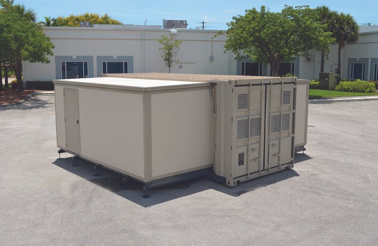 Opened C-FORTS T-SCIF shelter exterior